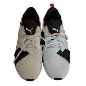 Puma Black White Red Womens Sneakers 8